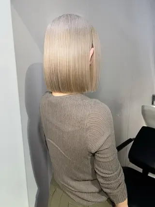 ショート カラー 🎀ブリーチカラー/ ボブ/Reina🎀のヘアスタイル