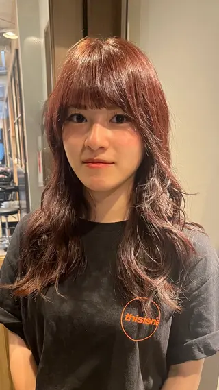 カラー 酒井 美里のヘアスタイル