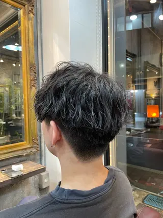 パーマ メンズ 梅本 春菜のヘアスタイル