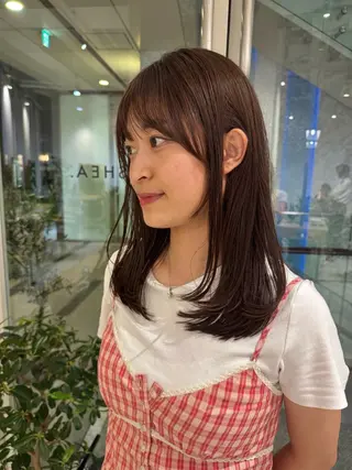 ミディアム ryona🎀 /レイヤーカットのヘアスタイル