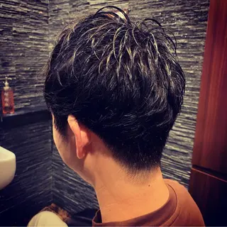 ショート パーマ メンズ HIROGINZA ヒロ銀座 青山所属・マツオ リュウホウ🐉のヘアスタイル