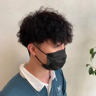 ショート パーマ メンズ メンズ指名多数!! SiLO 田島のヘアスタイル