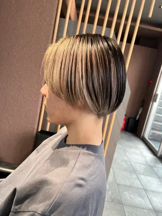 ショート カラー 堀江 /木下椋麻のヘアスタイル