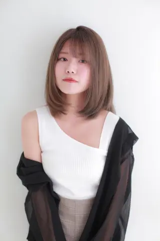 ミディアム カラー NYNY四條畷店 森 亮人のヘアスタイル