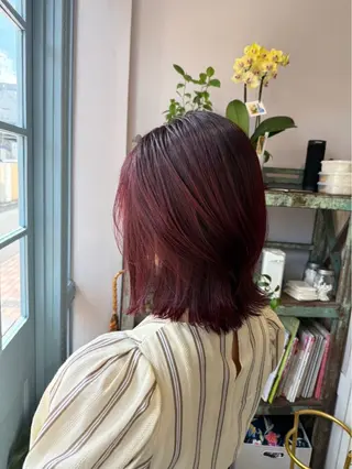 ミディアム 河本 正美のヘアスタイル