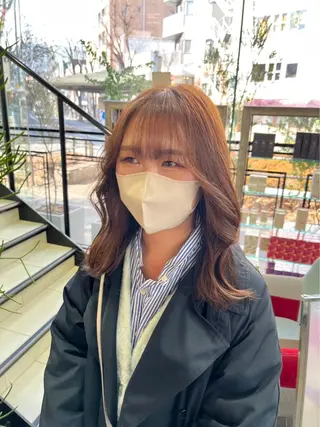 セミロング カラー 韓国🩶Y2Kネイル 💫くれはのネイルデザイン