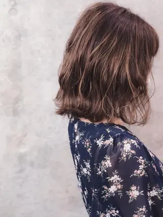 ミディアム カラー パーマ 【雰囲気ﾍｱ☺︎】 岩井隼人のヘアスタイル