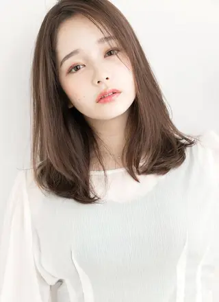 ミディアム カラー DUNOhair デュノヘアーのヘアスタイル