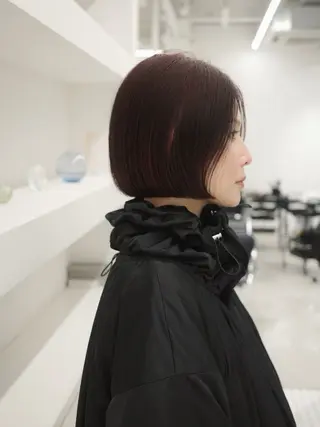 ショート カラー 🌱ぱつっと/ボブ 🌱のヘアスタイル