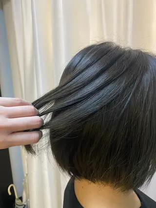 カラー 柔らかい縮毛矯正/ ボブ/北林のヘアスタイル