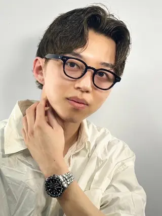 ミディアム 小島 優奈のヘアスタイル