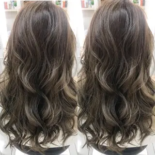 ロング カラー ヘアアレンジ 盛れる韓国ヘア♡ 🌻鈴木花🌈のヘアスタイル