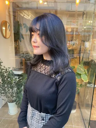 ミディアム カラー Joule銀座 石山あやのヘアスタイル