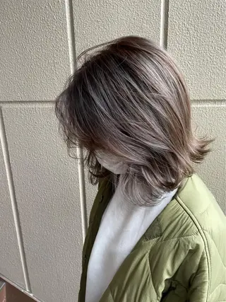 ミディアム カラー 銀座⚜️【脱白髪染め 美髪矯正】トグチのヘアスタイル