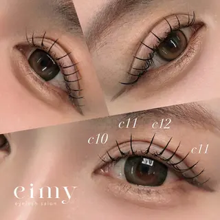 マツエク・マツパ 大阪梅田　eimy所属・miku 最新技術多数◎のマツエク・マツパデザイン