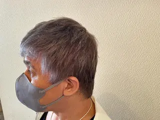 ショート カラー メンズ みねぎし ふうかのヘアスタイル