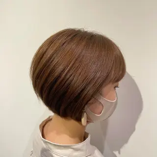 ショート カラー 清瀬駅/痛ませない 縮毛矯正/山崎のヘアスタイル