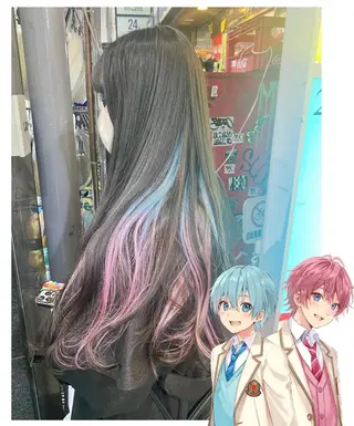 ロング カラー GARU-ガル-所属・TSUNO🦖 派手髪/オタク美容師のヘアスタイル