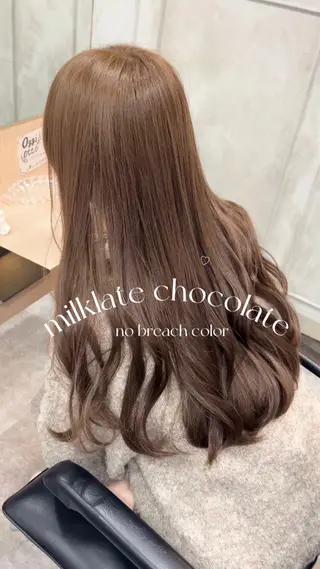 ロング カラー misaki🩰🤍 まろみ透け感カラーのヘアスタイル