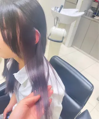 ロング 🦋ハイトーン🦋 石山 希理🦋のヘアスタイル