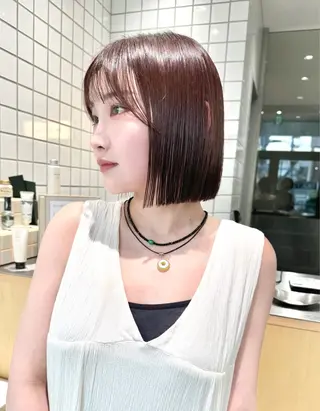 ショート hollo渋谷所属・切りっぱなしボブ /DAIKIのヘアスタイル