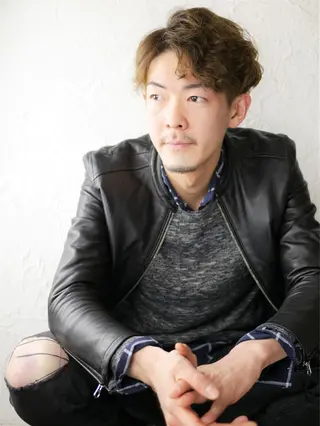 ショート パーマ メンズ hatena所属・末吉 慶多のヘアスタイル