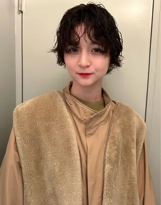 ショート パーマ レイヤーパーマ🪐 伽羅のヘアスタイル
