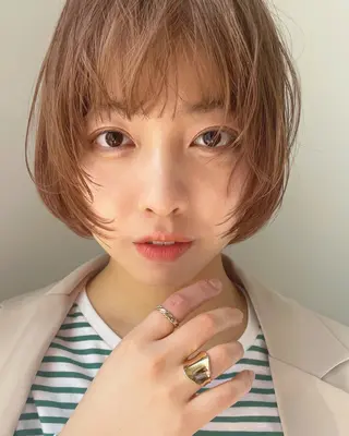 ショート 暖色カラー/似合わせ カット/名古屋/辻のヘアスタイル