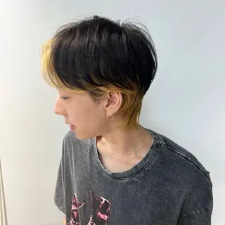 カラー メンズ ハイトーンカラー/ さらさのヘアスタイル