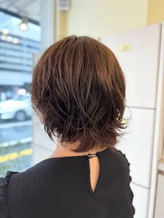 ショート パーマ カットパーマ無料🌈 芝本晴奈🌼*･のヘアスタイル