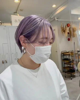 ショート カラー 髪質改善 Noe心斎橋店のヘアスタイル