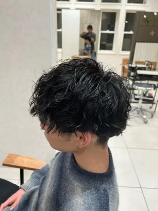 メンズ レディースショート/ メンズパーマ/足立のヘアスタイル