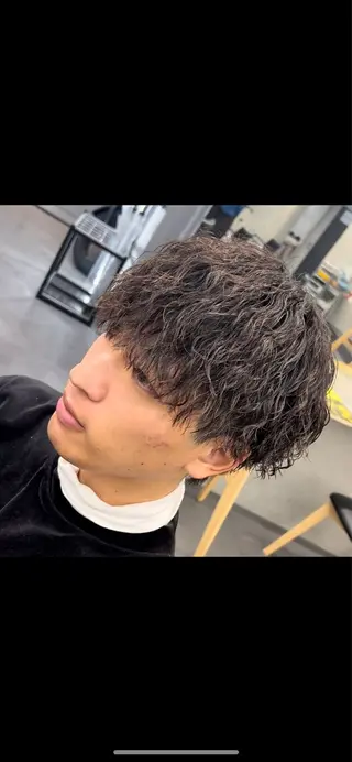 ショート パーマ メンズ 松下 友希 【fifth】のヘアスタイル