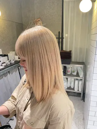 ロング 岡山駅/縮毛矯正/ 透明感カラー/中家のヘアスタイル