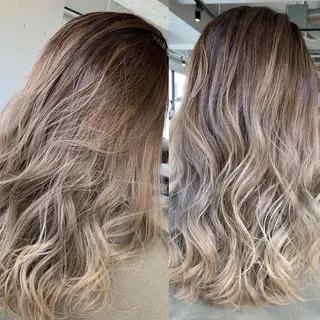 ロング カラー hair  design Norm所属・ハイライトバレイヤー ジュ🎨川村聖吾🎨のヘアスタイル