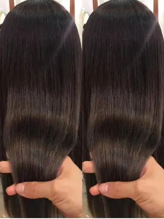 ロング コテ巻き風パーマ/ 髪質改善/河島恭平のヘアスタイル