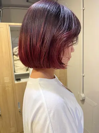 カラー ハッシュカット🐈 韓国レイヤー/ののかのヘアスタイル