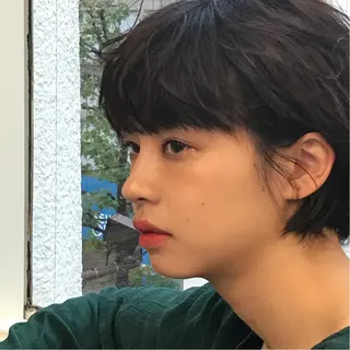 ショート カラー ケアカラー×髪質改善 🌙OKUBO🌙のヘアスタイル