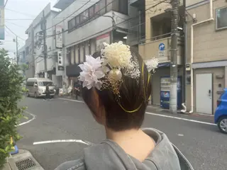 ショート ♡ヘアセット.ピンク Ayakaのヘアスタイル