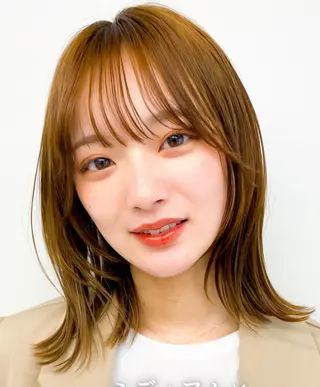 ミディアム メンズカット デザインカラーのヘアスタイル