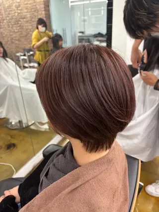 ショート カラー little錦糸町所属・透明感カラー🫧/ Tomy🌙のヘアスタイル