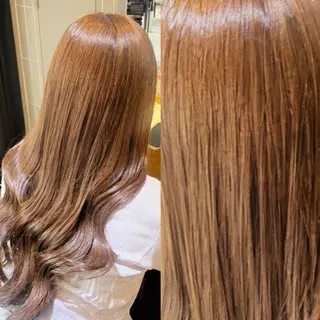 ロング カラー ラフィスヘアードープ所属・👑髪質改善wカラー /ハイトーン/アユカのヘアスタイル