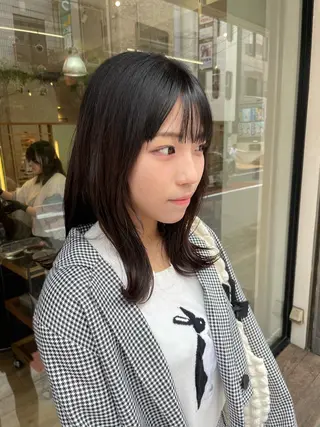 セミロング こいき/ブラウン・ 暖色/艶カラー🎀✨のヘアスタイル