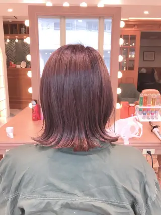 ミディアム Lond enikaのヘアスタイル