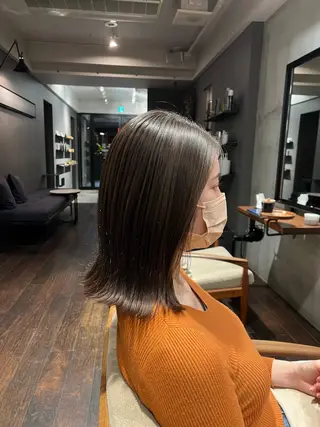 ミディアム パーマ NERO 松井 隆人のヘアスタイル