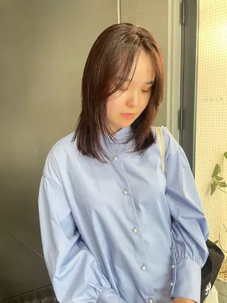 ミディアム カラー pole所属・【pole】 minaのヘアスタイル