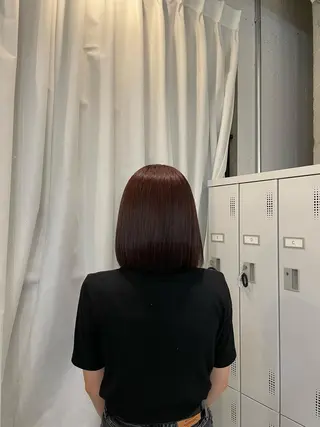 ミディアム カラー 透明感カラー🪡🤍 nanao🤍🪡のヘアスタイル