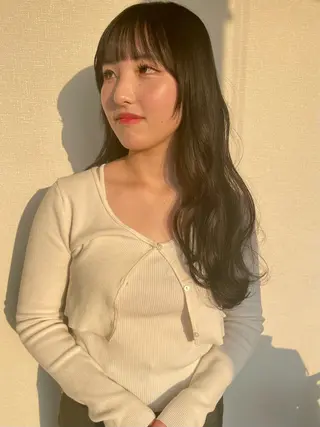 ロング カラー 髪質改善カラー ケアブリーチ/タムのヘアスタイル