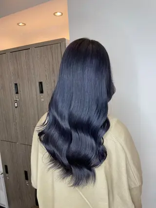 セミロング カラー パーマ ヘアアレンジ newi grande 横浜店のヘアスタイル