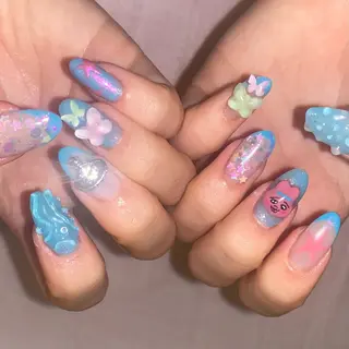 ネイル nano/きもかわ nail🐬🫧のネイルデザイン